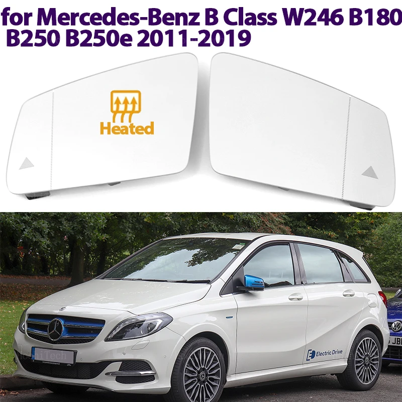 

Rear View Rearview Mirror Glass Door Wing Mirrors Heated Mirror Glass for Mercedes-Benz B Class W246 B180 B250 B250e 2011-2019