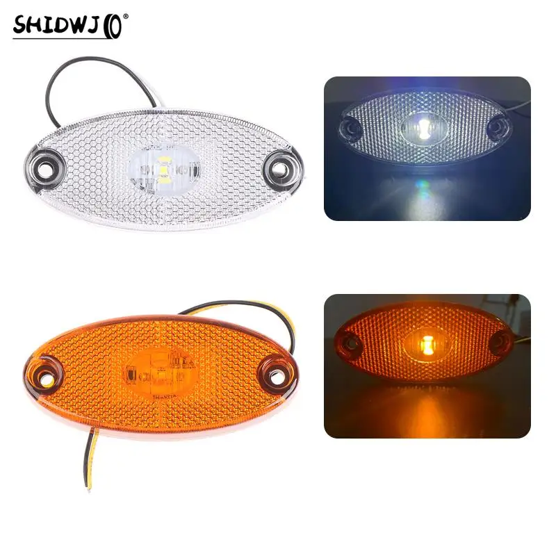 

1pcs Durable 3LED 12v 24v Led Side Marker Lights for Trailer Trucks Caravan Marker Light