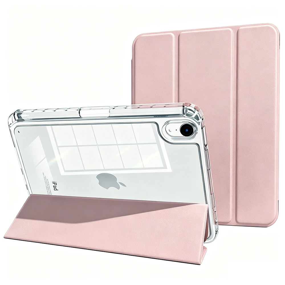 Premium Flip Smart Cover with Transparent Back Shell