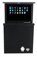 Lève-téléviseur moderne de 17 pouces avec écran numérique pour baignoires et spas extérieurs, étanche et chauffage électrique 4