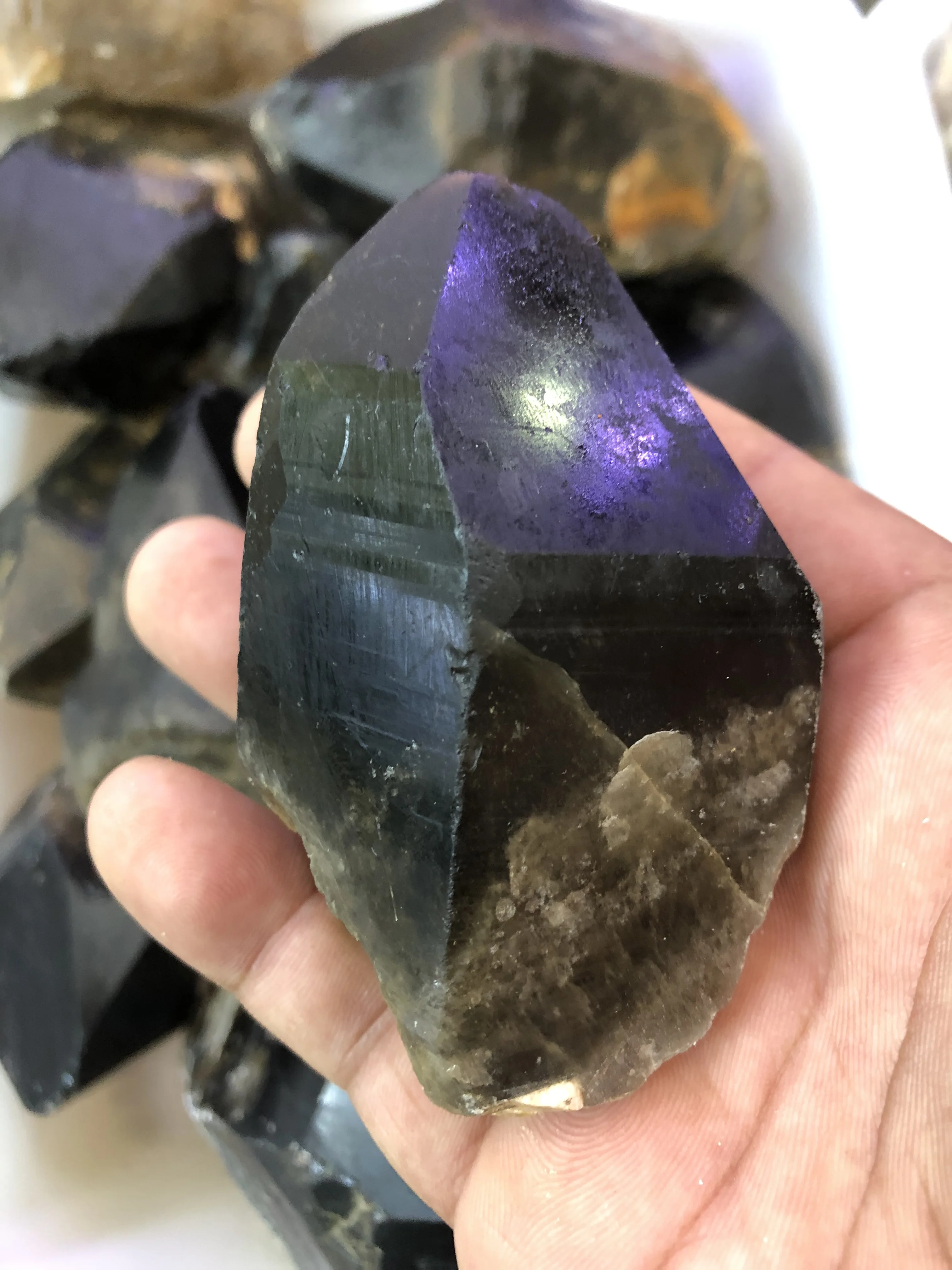 

1Kg Mexico Crystal Furnishing Natural Black Crystal Raw Stone Ore Specimen Crystal Feng Shui Furnishing Improving Feng Shui