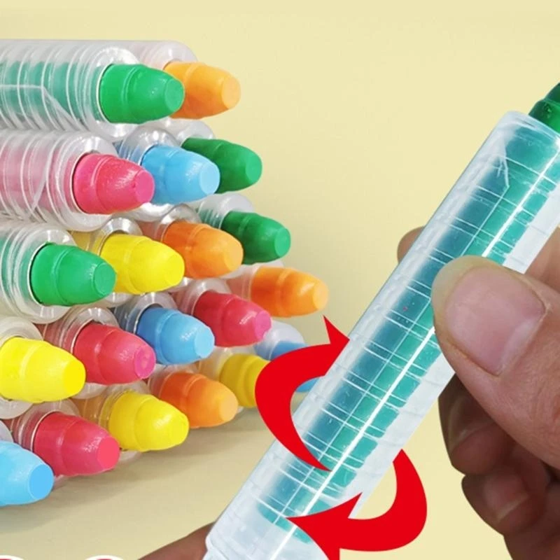 옥외 예술 놀이를 위한 빨 수 있는 보도 초크 먼지가 없는 고체 물 분필