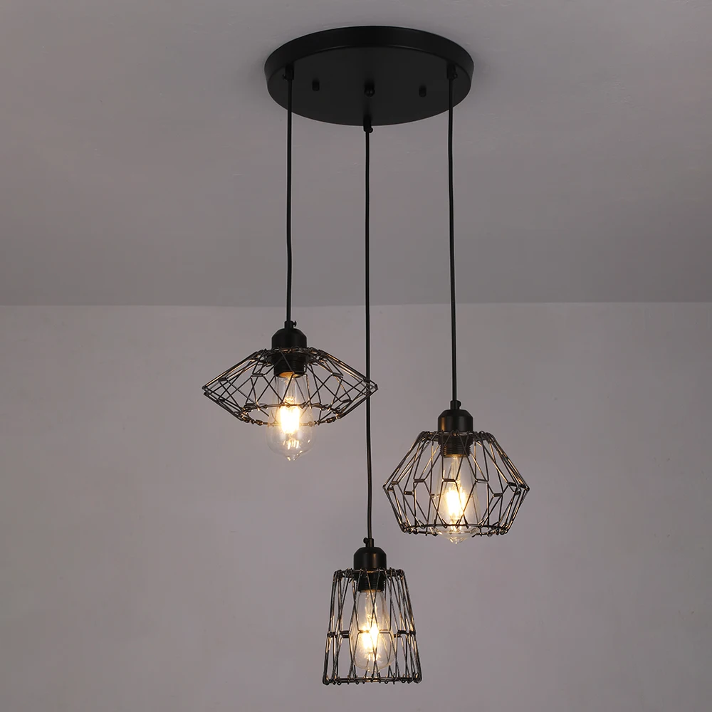 

E27/ E26 Modern Acrylic LED Ceiling Pendant Lamp Home Dining Room Bar Dimmable Lighting Pendant Lights Indoor Simple Decoration