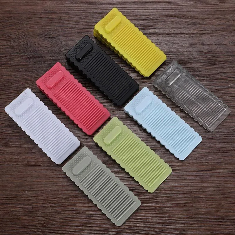 Silicone Door Stopper Safety Silicone Door Stop Stoppers Non-Slip Block Wedge Doorstops Home Office Door Rear Retainer Anti-collision Protect Hardware