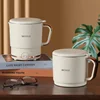 Electric Kettle 1PC Outdoor Mini 800ML Double Layer 304 Stainless Steel Foldable Home Portable Water Kettle 3