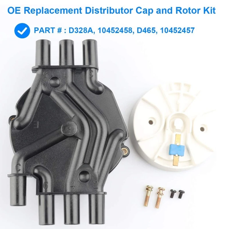 GMC 블레이저 VORTEC 4.3L V6용 MML-신형 점화 배전기 캡 및 로터 키트