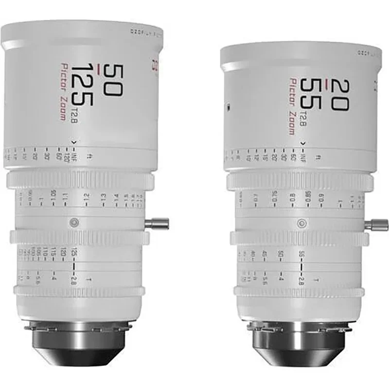 DZOFilm Pictor 20-55mm 50-125mm T2.8 조리개 범위 T2.8  T22 Super35 줌 시네 렌즈 번들(PL 마운트 및 EF 마운트)