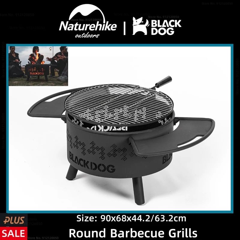 NaturehikeBLACKDOGOutdoorLargeCapacityBarbecueWiderHandle