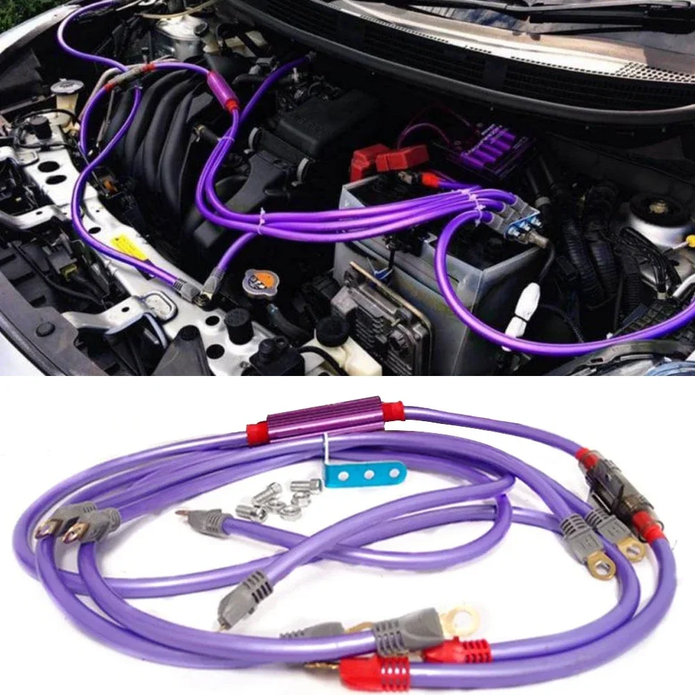 15GA Grounding Cable H KS Voltage stabilizer Alternator Cable Grounding Nano Set Fuel Saver Pick Up Improve