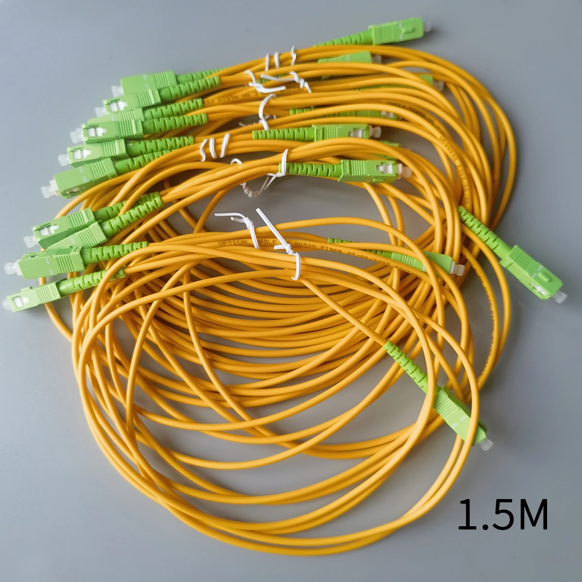 High-Quality Indoor Fiber Optic Cables with Connectors (Multiple Lengths Available)