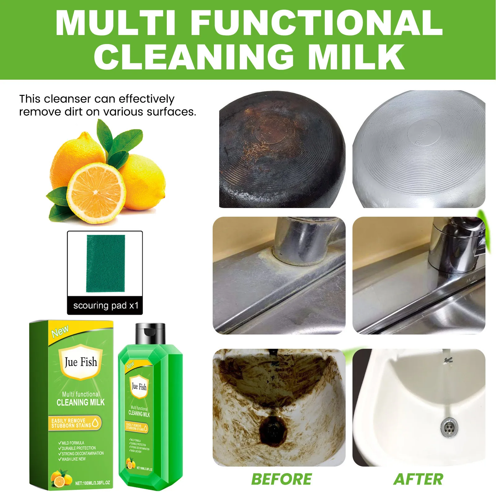 Oil Cleaner Kitchen Cleaner Pot Bottom Grease Cleaner Cookware Heavy Oil Removal Oven Rust Remover Cooktop Cleaning Degreasing Kitchen Oil Cleaning Cream