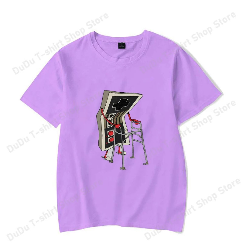 Old School Videospiel T-Shirt Arcade 80er Retro Designer Grafik T-Shirts Streetwear 100% Baumwolle Vintage Tees Übergroße Streetwear – Detail 9