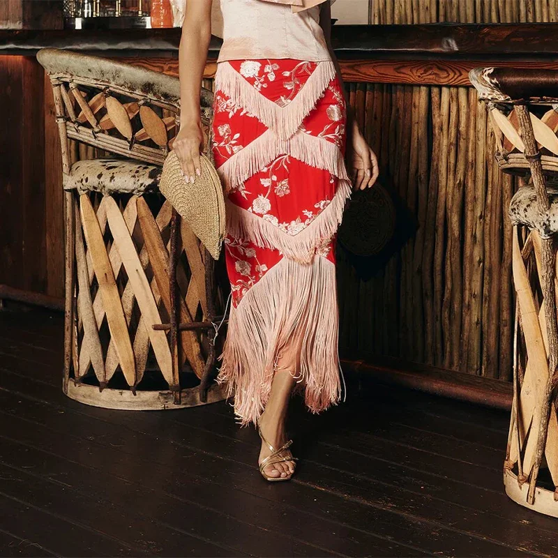 only red skirt