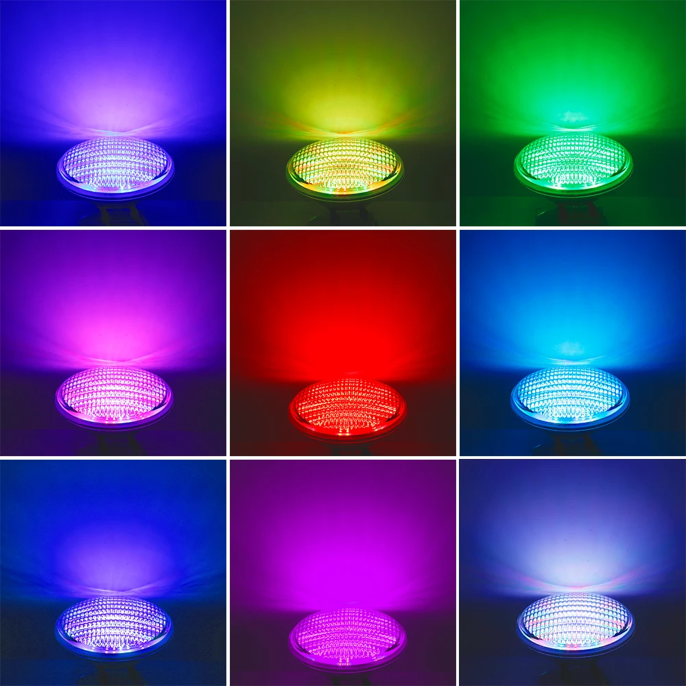 Pools Swimming Outdoor IP68 Waterproof PAR56 Light Underwater Lamp Swimming Pool Light RGB Remote Controller  Home Decorate