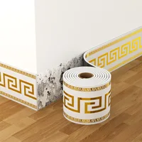 Wall roll self-adhesive skirting board anti-collision and waterproof waistline living room and bedroom decoration wall stickers