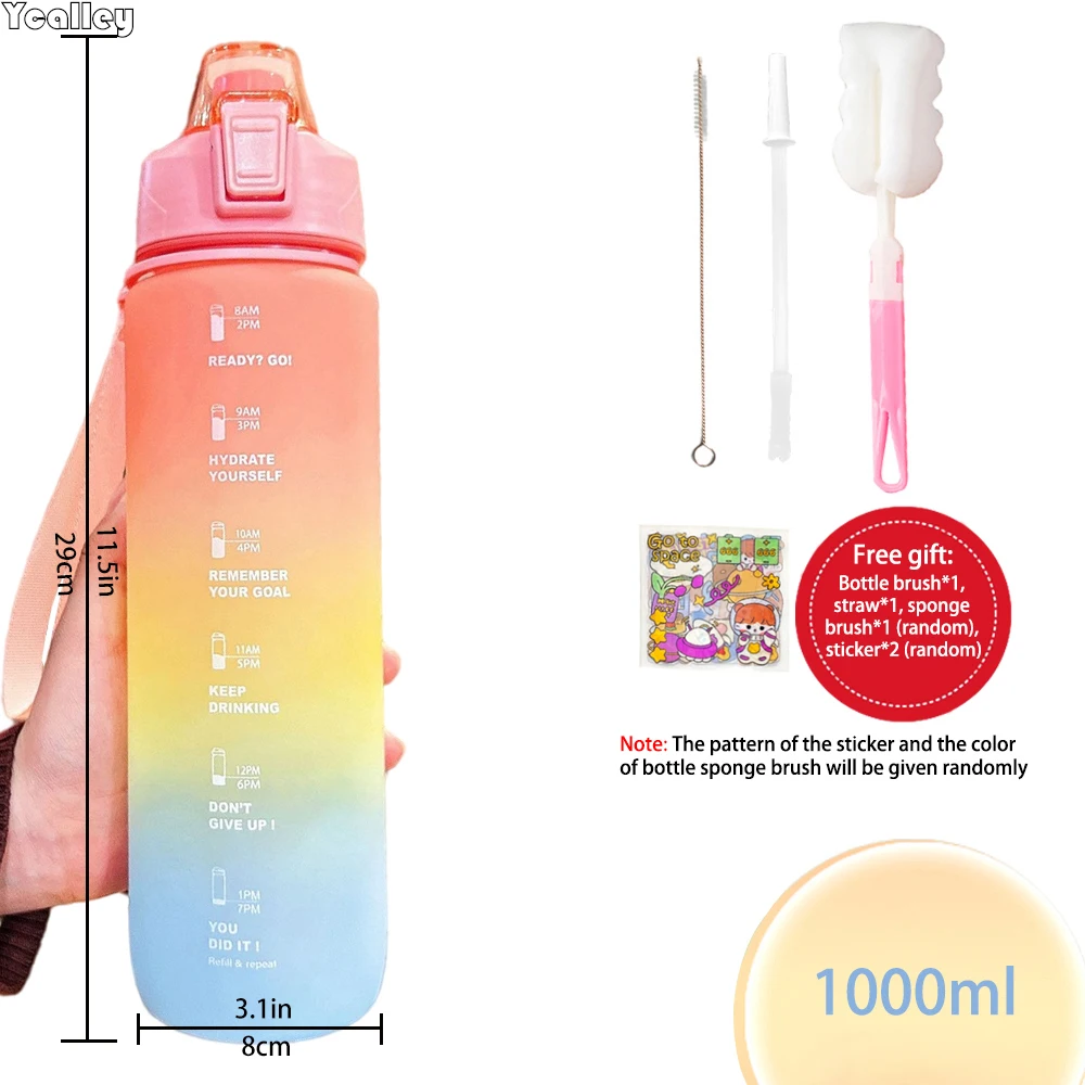 Plastic Squeeze Water Bottle for Girls