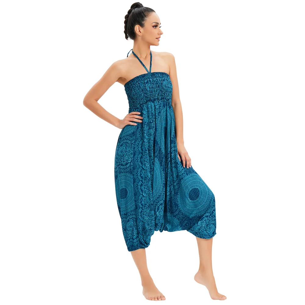 Women Bohemian Rayon Pants High Waist Harem Baggy Boho Yoga Wear