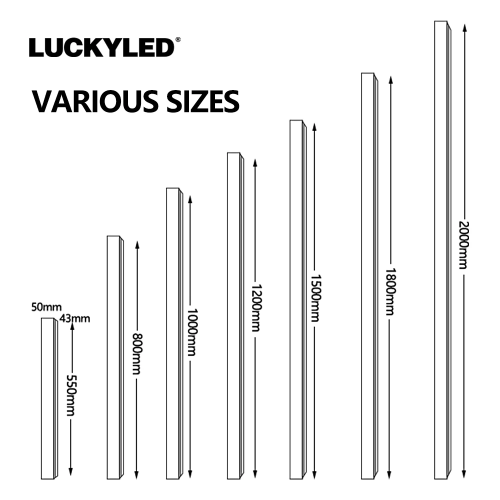 Modern Led Wall Light AC85-265V Waterproof IP65 Outdoor Lighting Garden Porch Long Wall Lamp Indoor Decoration Sconce
