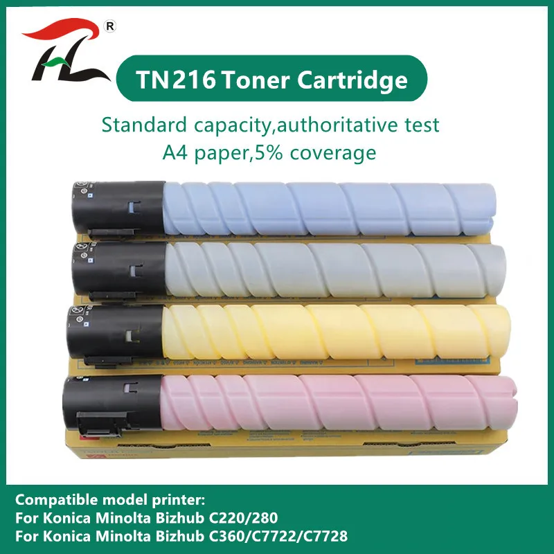 

Compatible TN-216 TN-319 TN216 TN319 For Konica Minolta BIZHUB C220 C280 C360 C7722 C7728 Toner Cartridge