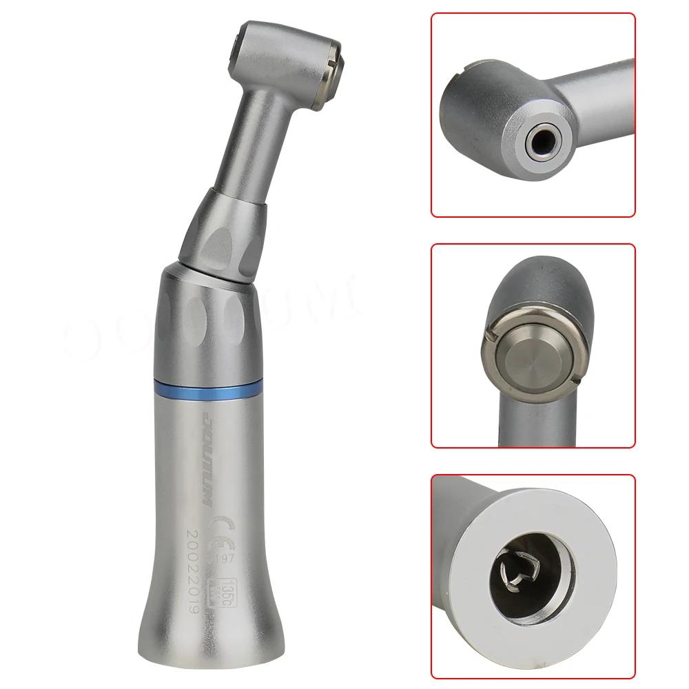 Dental Low Slow Speed Contra Angle Handpiece Turbine Push Button Fit E - Foto 4