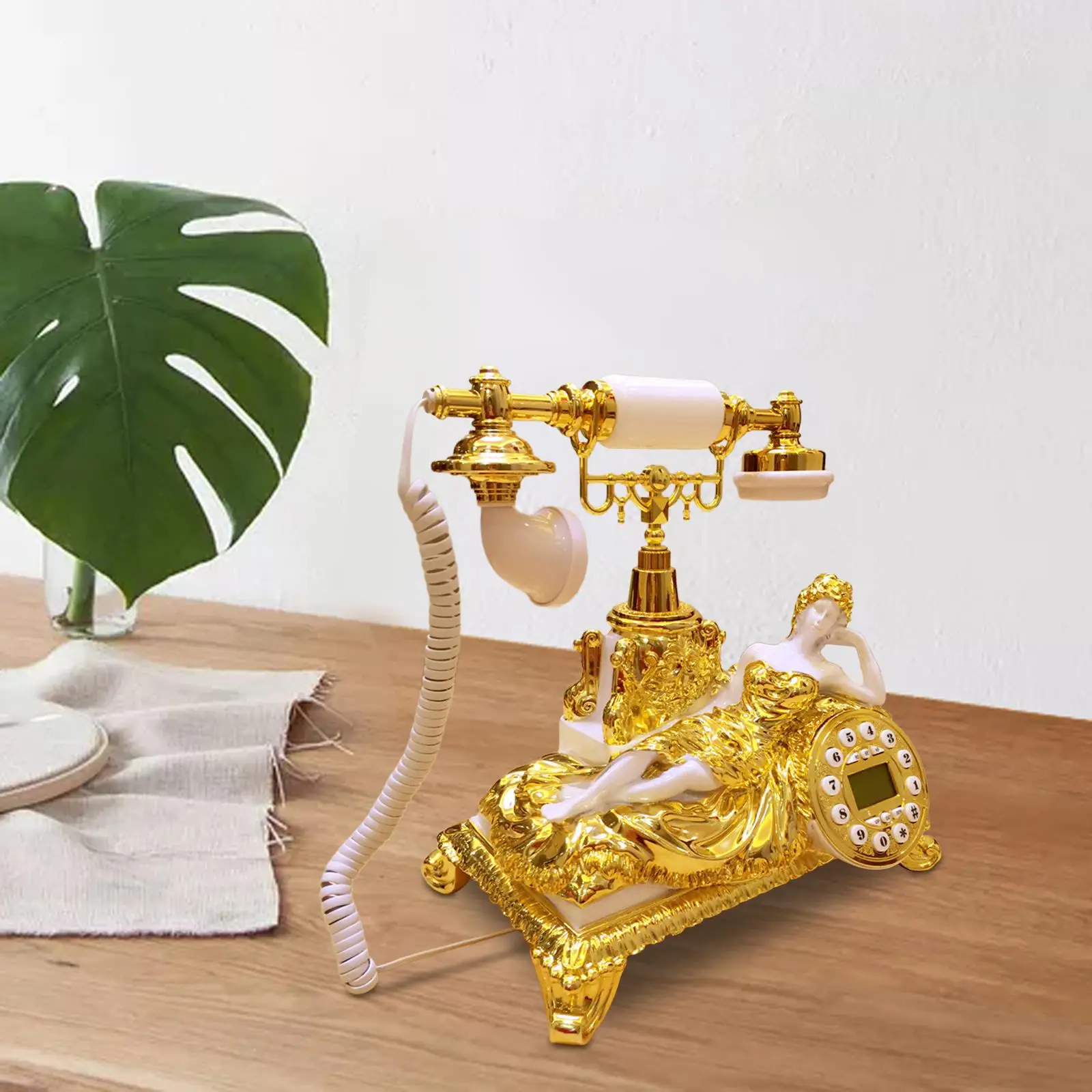 

Vintage Telephone Easy to Use Retro Phone for Living Room Bedroom Home Decor