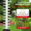 21V Cordless Hedge Trimmer 22 Inch Electric Hedge Trimmer with 3.0Ah Battery & Charger with Dual Action Blade 3/5" Cut Capacity 3