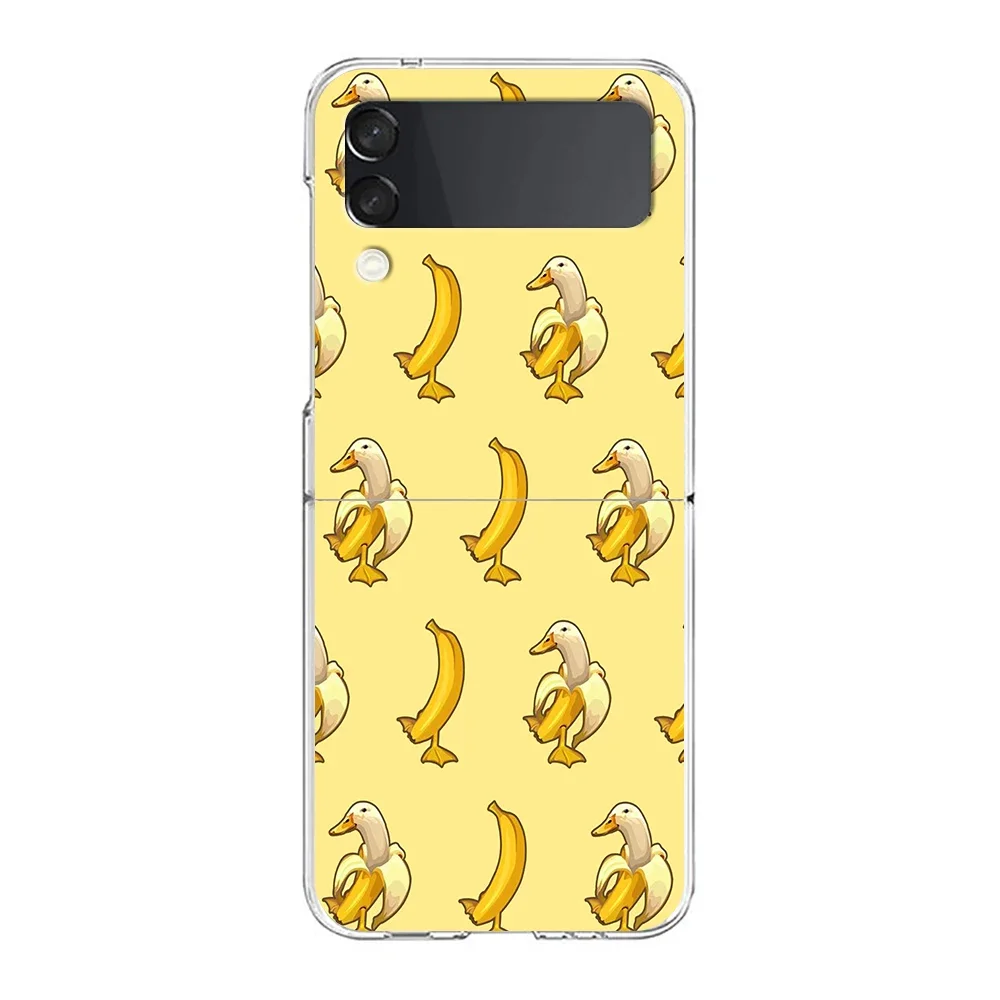 Cartoon Duck Shockproof Hard Folding Phone Case Cover