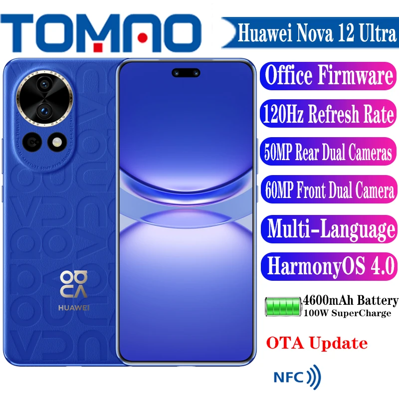 Official New Huawei Nova 12 Ultra Mobile Phone HarmonyOS 4.0 6.76