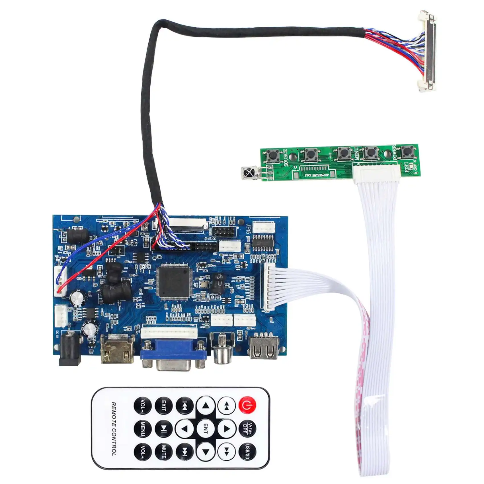 

Плата драйвера ЖК-дисплея 12,1 дюйма G121EAN01.1 G121I1 1280 ×800 LCD HDM I VGA AV USB