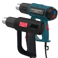 2000W Electric Hot Air Gun 220V Industrial Dual Wind speed Temperature controlled Building Hair Dryer Heat Gun Nozzle 2