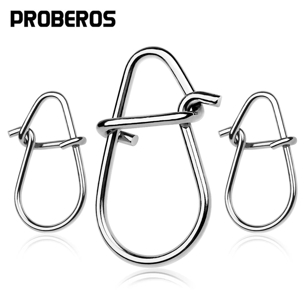 PROBEROS 30 Stück Premium-Köderverstärkungsstifte aus Edelstahl, rostbeständiger Angelverbinder, mehrere Größenoptionen,00 # -4 #
