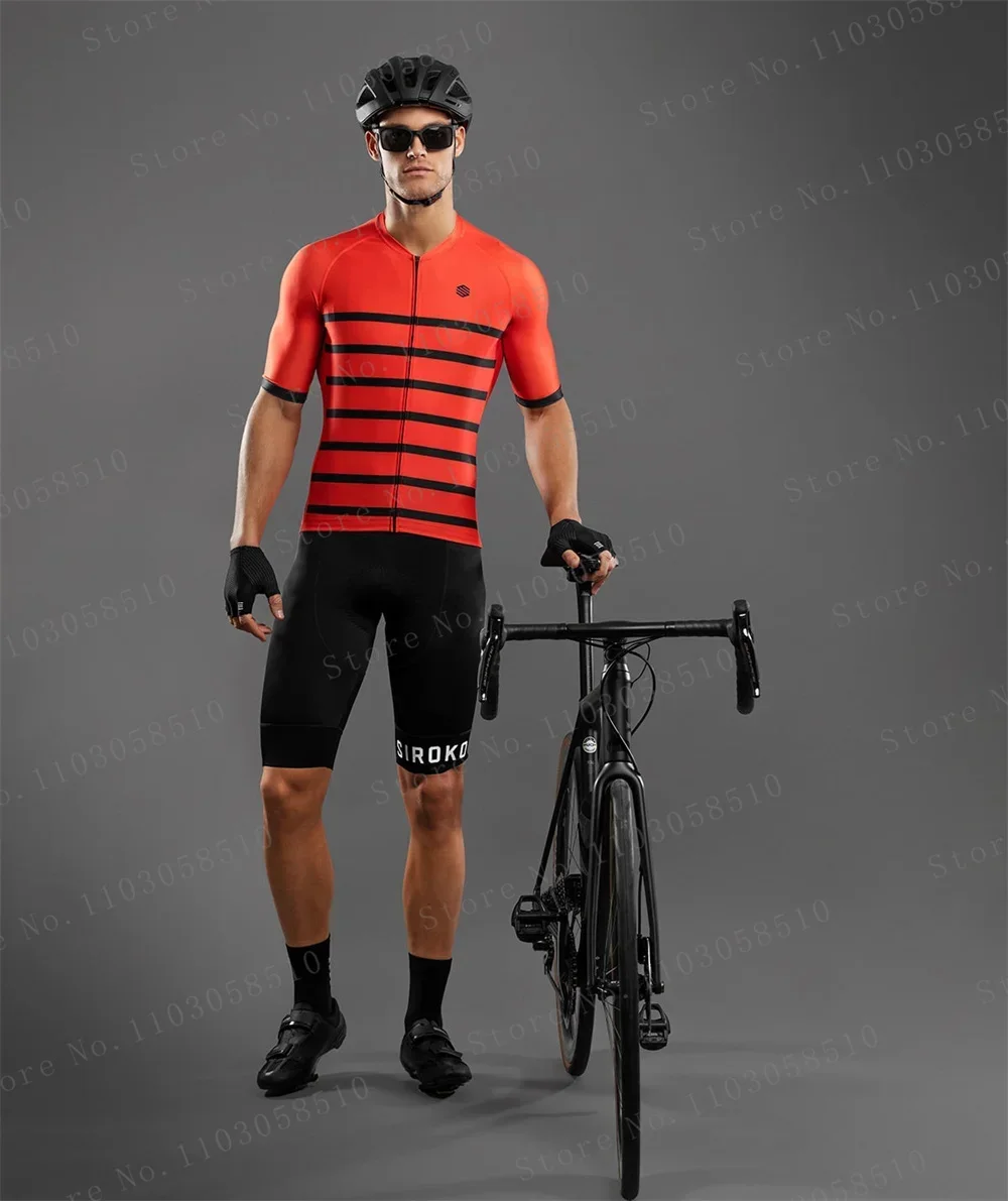 SIROKO New Cycling jersey Sets Bike Men's Cycling Clothing Summer Short Sleeve MTB Bicycle Bike Clothes Ropa Ciclismo Hombre new