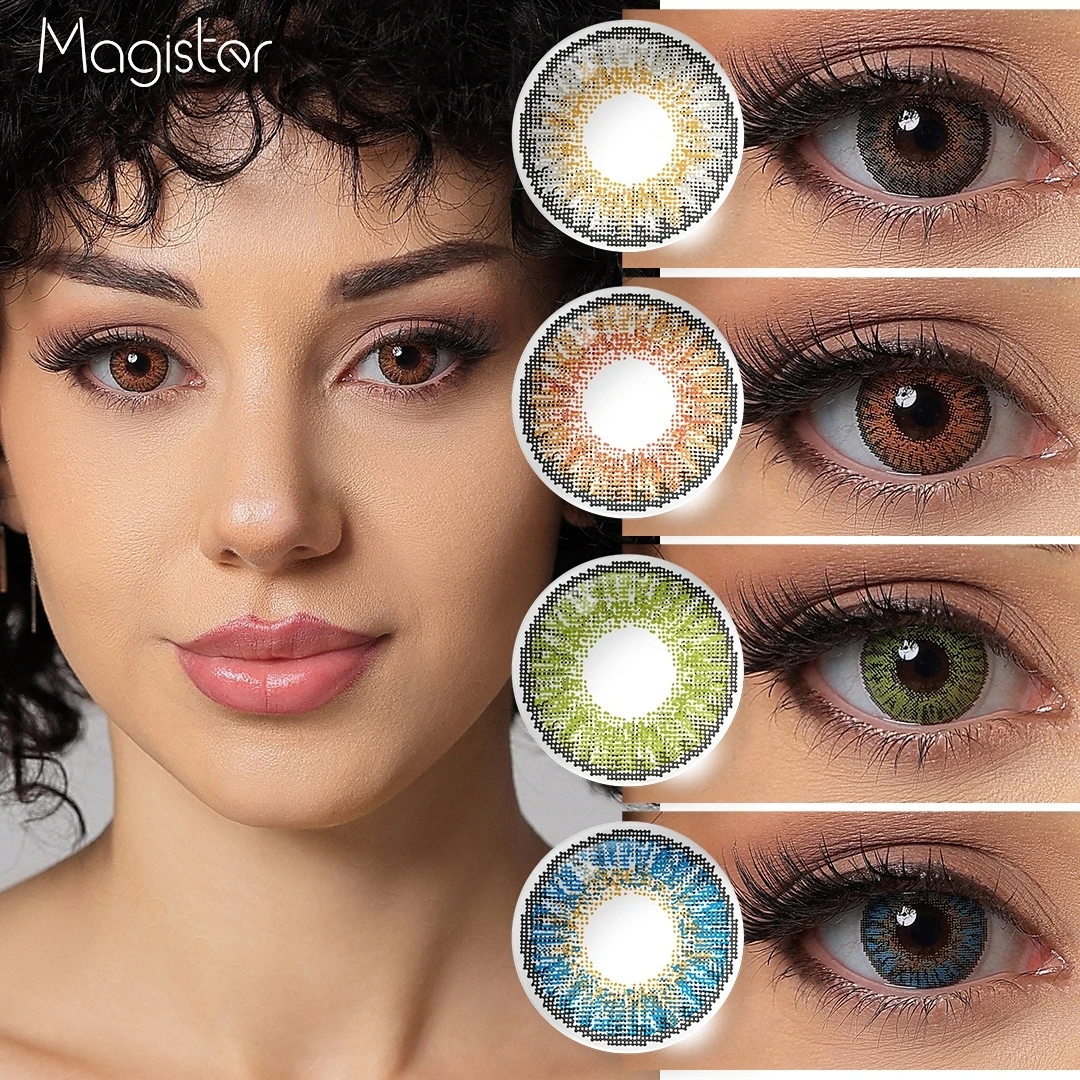 Magister Color Contact Lenses 3 Tone Color Lens Eyes 1pair Yearly For