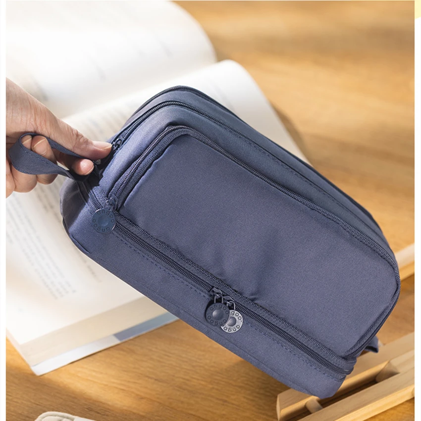 Big Pencil Case Pencilcase Cases Pouch Double Windows School Bags For Girls Supplies Lapiceras Estuche Escolar Papeleria Kawaii