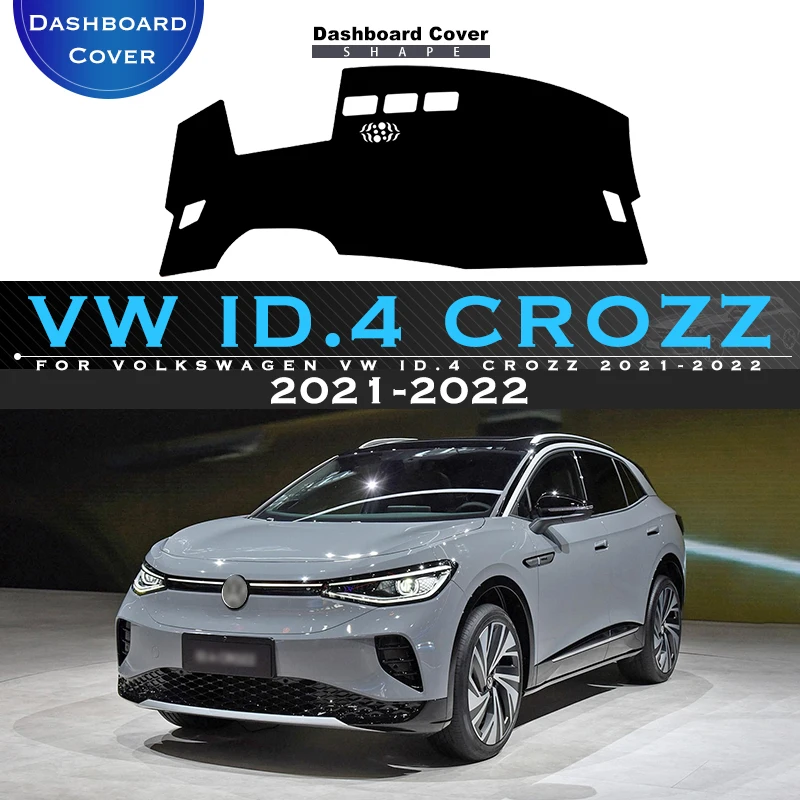 

For Volkswagen VW ID.4 CROZZ 2021-2022 Car Dashboard Cover Avoid Light Pad Instrument Platform Desk Cover Mat Carpets Protective