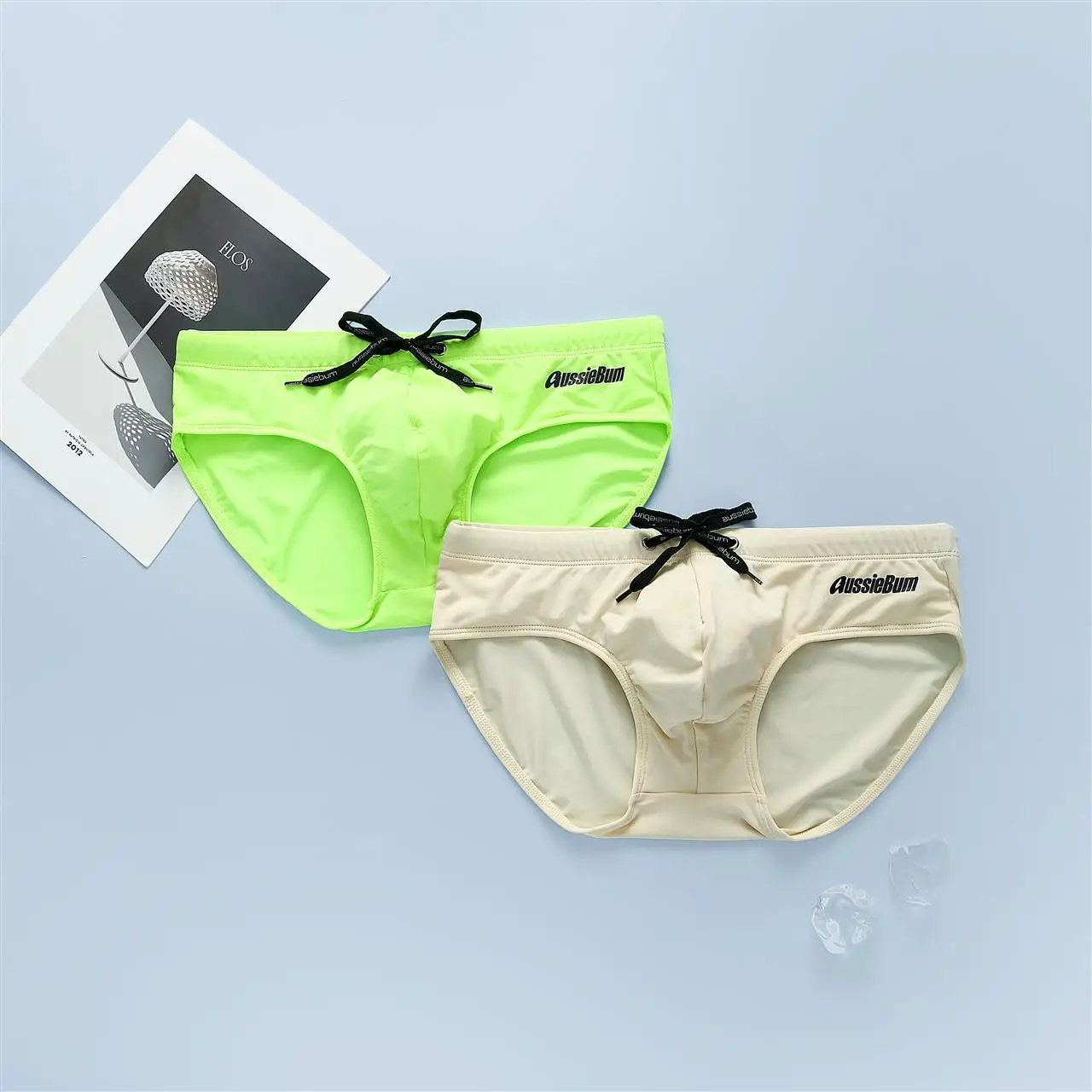 Men's Swimming Trunk Youth Fashion Low Waist Elastic Comfy Tie Up Bulge Pouch Quick Dry Sportswear Hot Spring Beach Board Shorts 4
