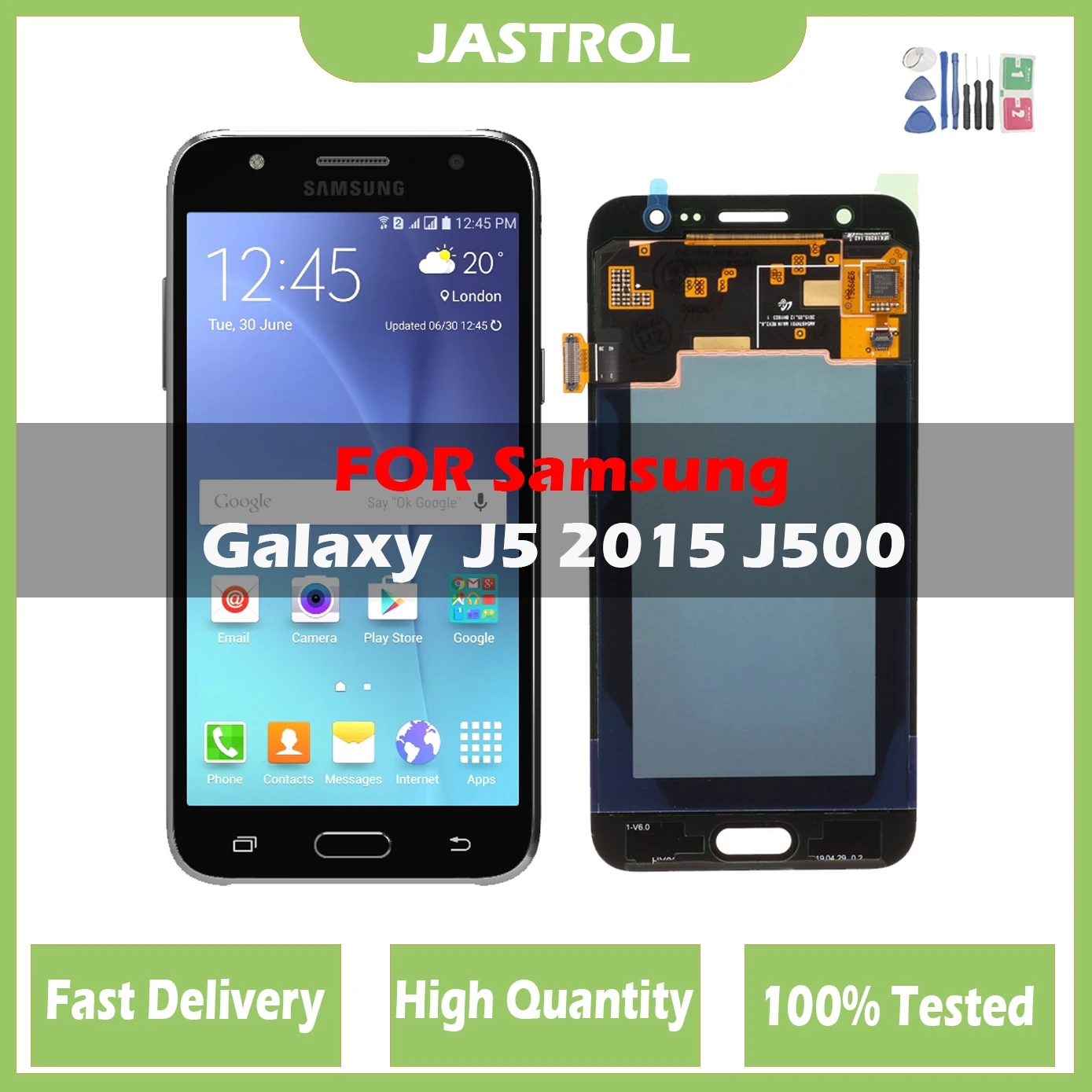 Lcd Testato Al 100% Per Samsung Galaxy J5 2015 J500 J500Fn J500M J500H Display Lcd Touch Screen Digitizer Assembly