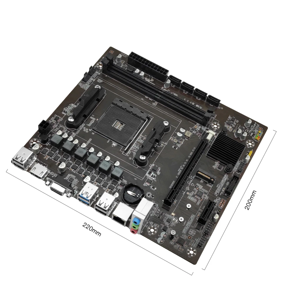 Placa-mãe Amd Suporta Cpu Am4 Ram de Desktop Ddr4 Dual Channel Nvme Ngff M.2 Vga Hdmi M-atx para Série Ryzen5 Machinis-b450 - Imagem 3