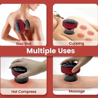 Electric Cupping Device Body Scraping Skin Guasha Suction Cup Massager Smart Vacuum Heating Physical Fatigue Relief Instrument 2