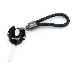 Premium Motorcycle Accessories Key Case Cover & Key Chain (Black - 700mt)