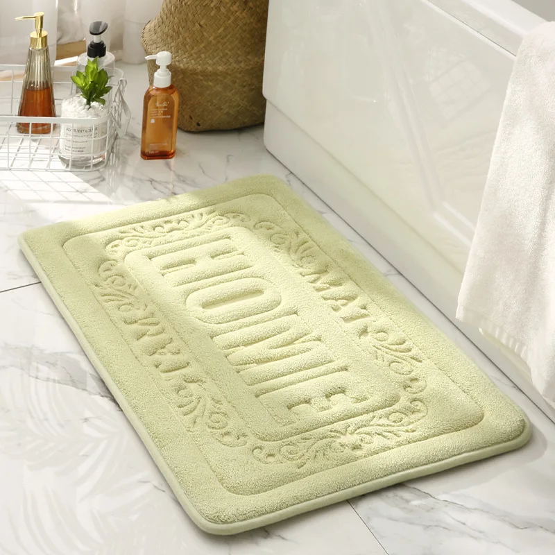 thumbnail image 1 of Inyahome - Alfombrilla de baño rectangular de alta calidad, antideslizante, de espuma, para baño, cocina y dormitorio, 1 of 5