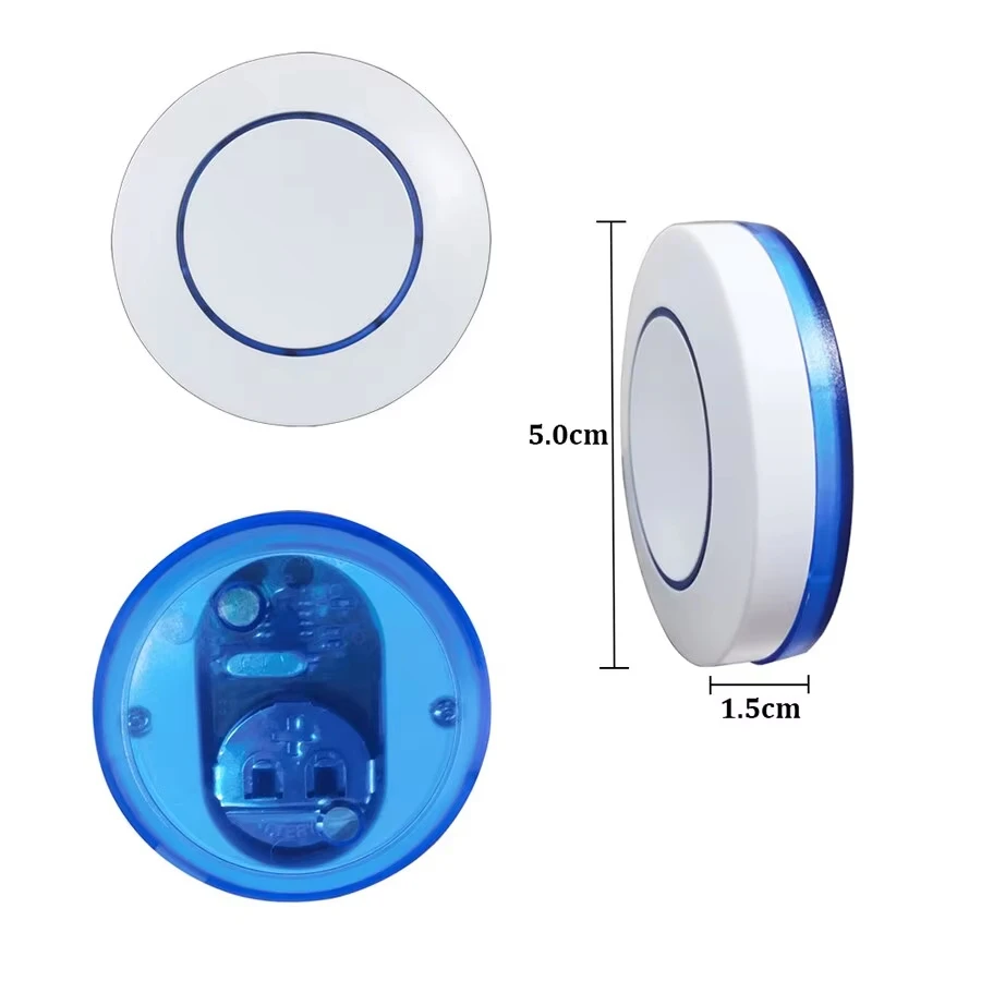 Light Switch Relay Receiver Mini Round Button Wall Panel 220V 110V 10A RF 433MHz Wireless Remote Control for LED Lamp