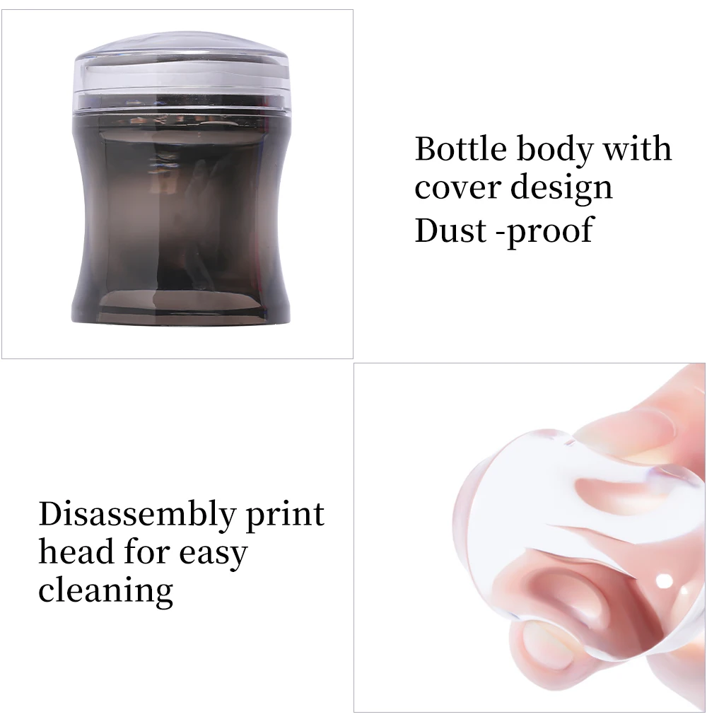 Description Picture 6 of itemColorful Nail Stamping Plates Silicone Nail Stamper Stamping Nail Art Accessories Diy All For Manicure Tools