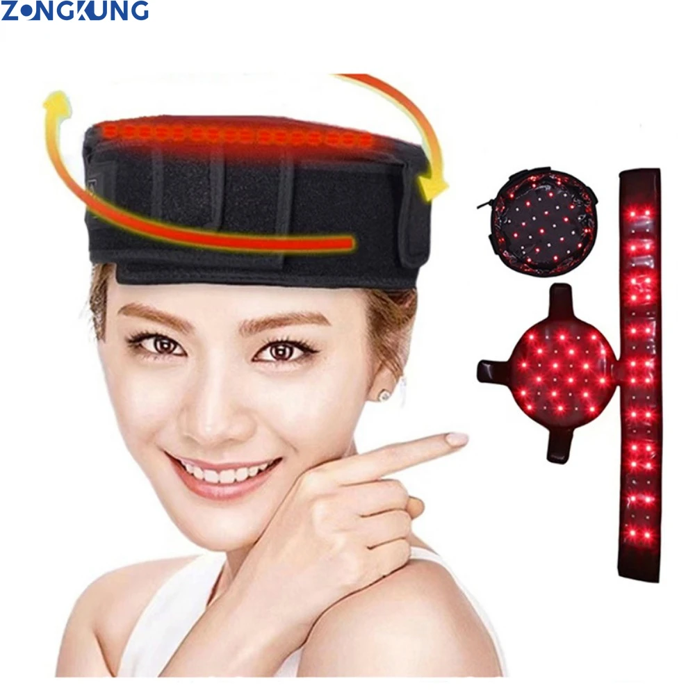 LEDRedLightTherapyHatforHairGrowthRedInfraredLightHair