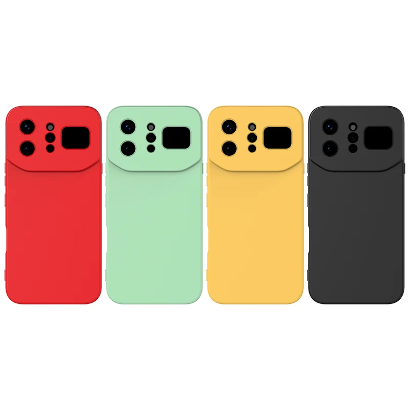 Premium Liquid Silicone Case with Lanyard Strap and Flocked Interior