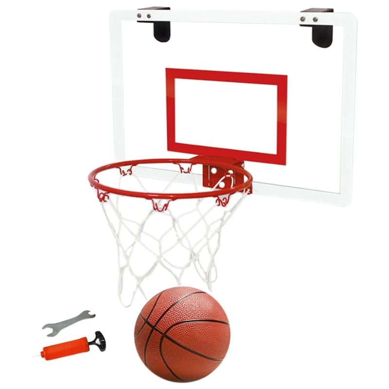 

Children's Rebound Set Hanging Basketball Rack Hanging Door Basketball Board Free Punching Transparent Small Rebound