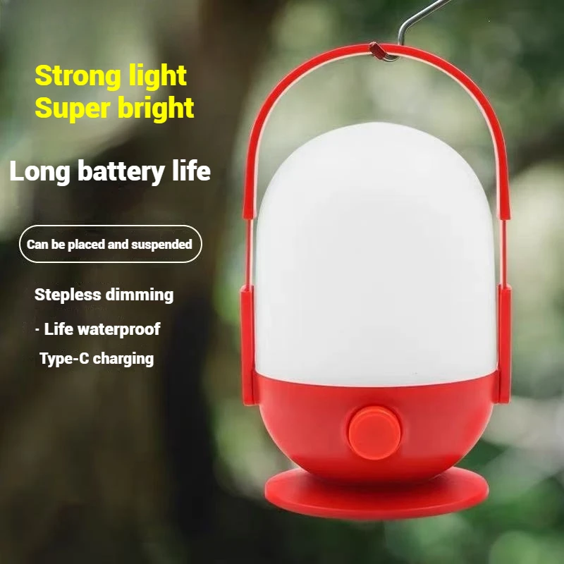 Camping Latern Waterproof Led Outdoor Light Portable Rechargeable Lamp With Rechargeable charging Travel lighting