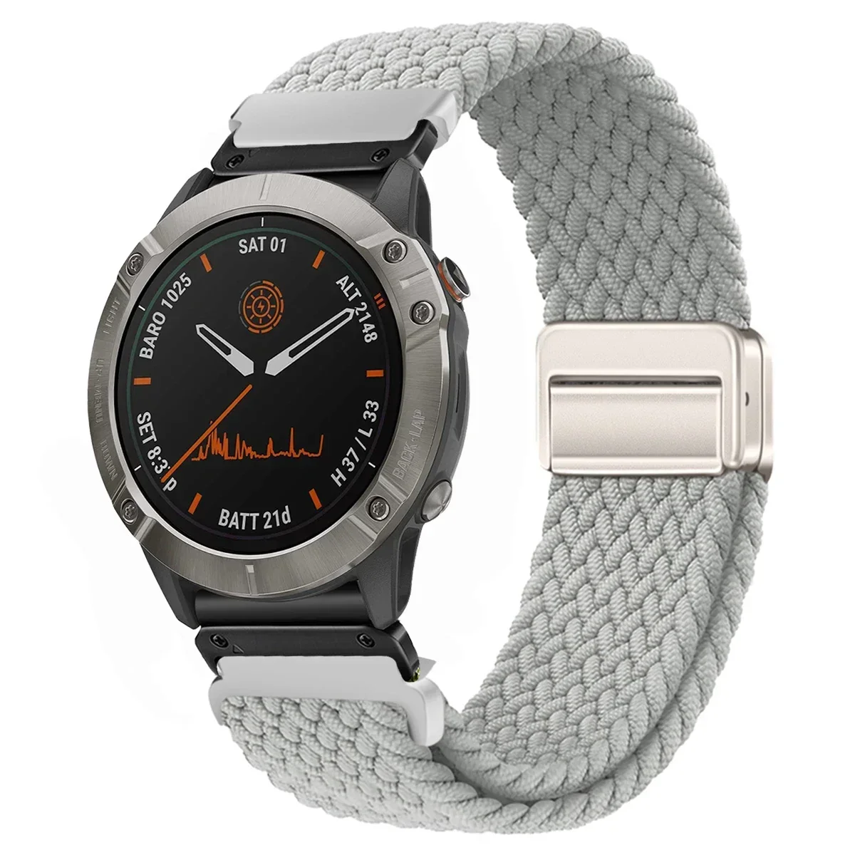 Enhanced Nylon QuickFit Smartwatch Strap - Universal 22/26mm Wristband