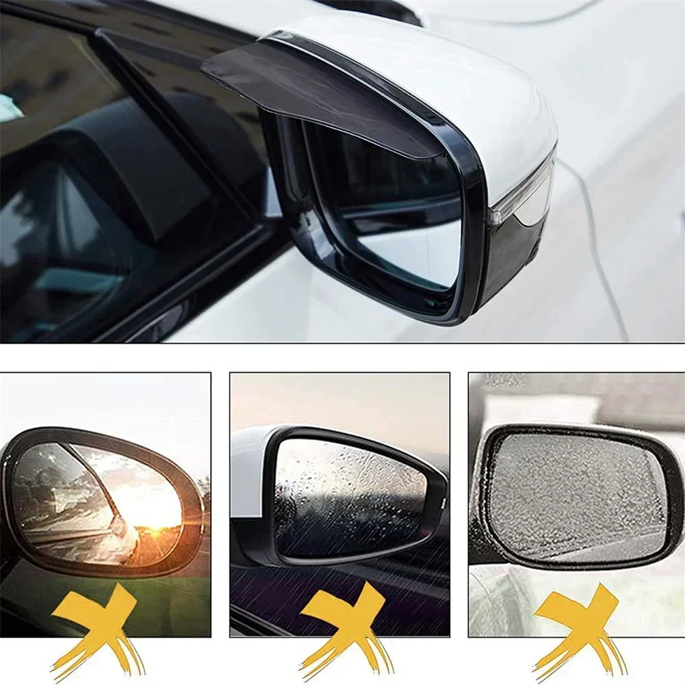 Rearview Mirror Rain Shield 2pcs Rear View Side Mirror Rain Board Eyebrow Guard Sun Visor Shade Shield Car Exterior Accessories Car Styling