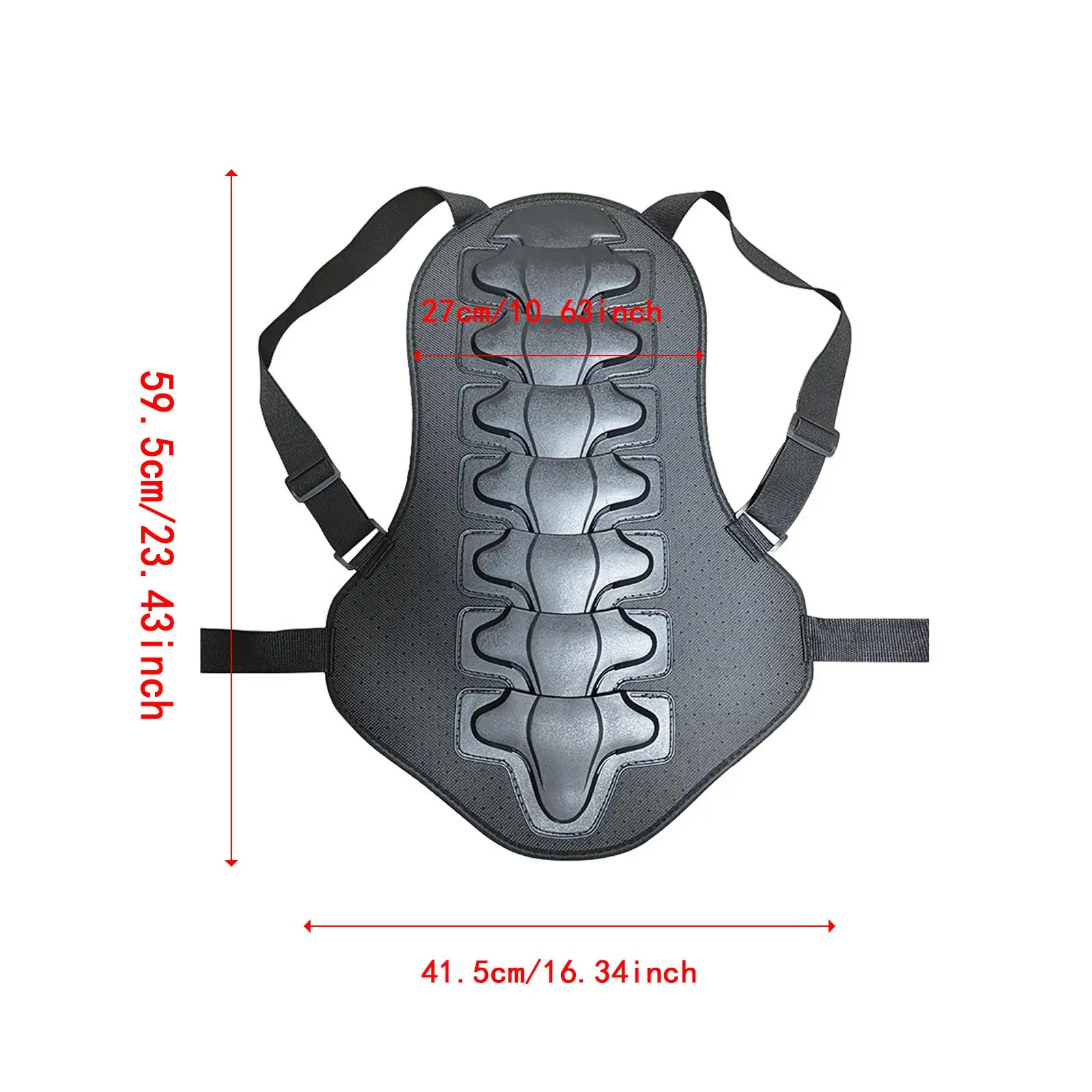 오토바이 백 프로텍터 백 프로텍션 패드 편안하고 가벼운 충격 방지 자전거 타기용 탈착 가능